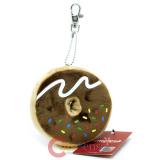 Cotton Food Chocolate Dounut Plsuh Doll Key Chain  4" Hanging Toy