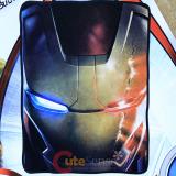 Marvel Avengers Iron Man Face Fleece Blanket  Microfiber Plush Throw (45 x60 )