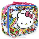 Sanrio Hello Kitty School Lunch Bag Insulated Snack Box - Rainbow Party