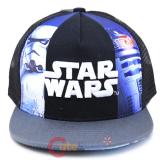 Star Wras Kids Hat Adjustable Mesh Snap Back - Logo