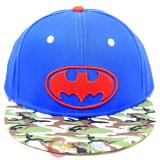 DC Comic Batman Camo Royal Sanpback Hat Trucker Flat Bill Cap