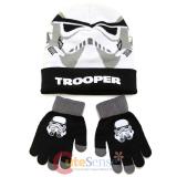 Star Wars Stom Tropper Cuff Beanie Hat Gloves Set -Youth Size