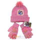 Disney Descendants 2pc Gloves Beanie Set - Pink