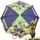 TMNT Ninja Turtles Kids Umbrella  with 3D Figure Handle - Turtle Power