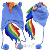 My Little Pony Rainbow Dash Laplander Beanie with Tassels