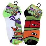 TMNT Teenage Mutant Ninja Turtles 2 Pair Anklets  Socks Set : Large