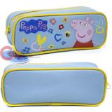 Nick Jr Peppa Pig Zippered  Pencil Case Pouch Bag - Blue