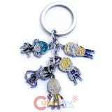 One Punch Man 5 Pendent Key Chain with Saitama Genos Sonic Terrible Tornado