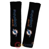 NFL Miami Dolphins Seat Belt Cover Set