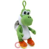 Nintendo Super Mario Yoshi Plush Doll Key Chain Clip On Coin Bag