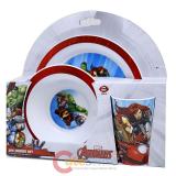 Marvel Avengers Kids Dining  Dinnerware Set 3pc Plate Bowl Tumbler Set