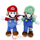 Nintendo Super Mario Luigi Plush Doll 12" Soft Stuffed Toy 2pc set