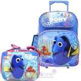 Finding Dory Large School Roller Backpack with Lunch Bag 2pc Set