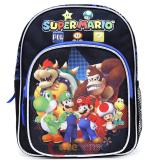 Nintendo Super Mario Toddler School Backpack 10" Boys Bag - Team Black