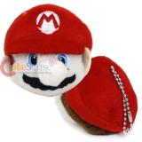 Super Mario Face Plush Doll Mini Key Chain