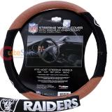 NFL Oakland Raiders Steering Wheel Cover Football Grip