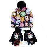 Disney Tsum Tsum Beanie Hat Gloves Set