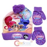 Shimmer And Shine Beanie Hat Mitten Gloves Set