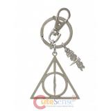 Harry Potter Deathly Hallows  Key Chain Pewter Metal