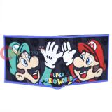 Super Mario PVC Bi Fold Wallet with Luigi