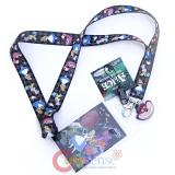 Disney Alice in Wonderland Lanyard KeyChain ID Pocket with Charm