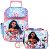 Disney Moana Large School Roller Backpack with Lunch Bag 2pc Set