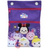 Disney Tsum Tusm Passport Bag Body Shoulder Cross Bag - Purple