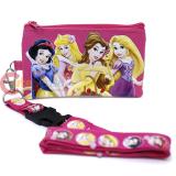 Disney Princess Lanyard Coin Wallet with Tangled -Hot Pink