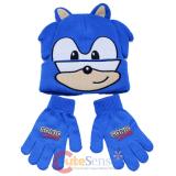 Sonic The Hedgehog  Beanie Gloves Set -Face