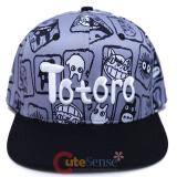 My Neighbor Totoro Snapback Hat AOP Trucker Flat Bill Cap