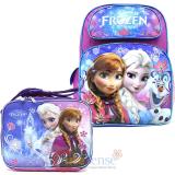 Disney Frozen 16" Large School Backpack Lunch Bag 2pc Set - Floral Flakes