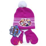 Paw Patrols Beanie Hat Gloves Set Pink