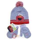 Sesame Street Elmo Beanie Hat Gloves Set