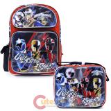 Power Rangers Large 16" School Backpack Lunch Bag 2pc Set -Unleash