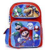 Nintendo Super Mario Large School Backpack 16" Book Bag - Jump