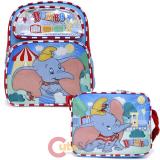 Disney Dumbo 12in School Backpack Lunch Bag 2pc Set