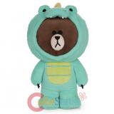 Line Friends Plush Doll Dino Brown