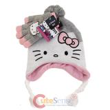 Hello Kitty Beanie Set Whit Face