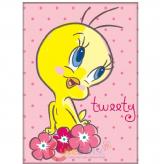 Tweety Rec Magnet with Flower