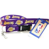 Los Angeles Lakers Lanyard NBA  Key Chain -Purple