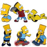 Simpson Family Bart Pin Badge Set - 6pc