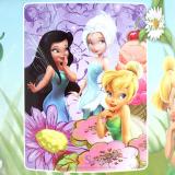 Disney TinkerBell Fairies Microfiber Plush Throw Blanket : Twin "FAIRY TREATS "