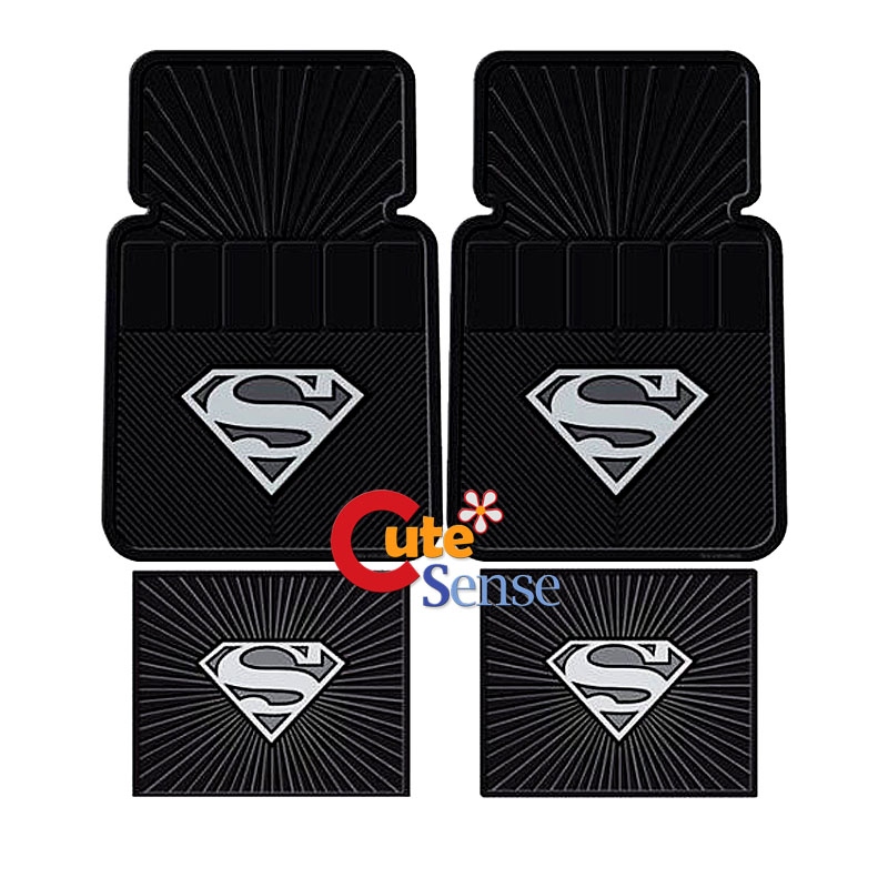 Super Man 7PC Car Seat Cover Accessories Interior Set  