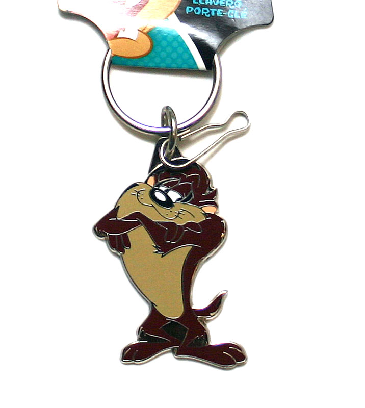 Warner Brothers Taz Metal Key Chain /Holder  