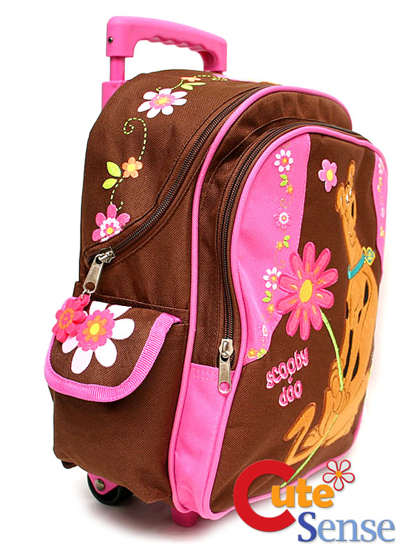 Scooby Doo School Roller Backpack Luggage Bag 10 PINK  