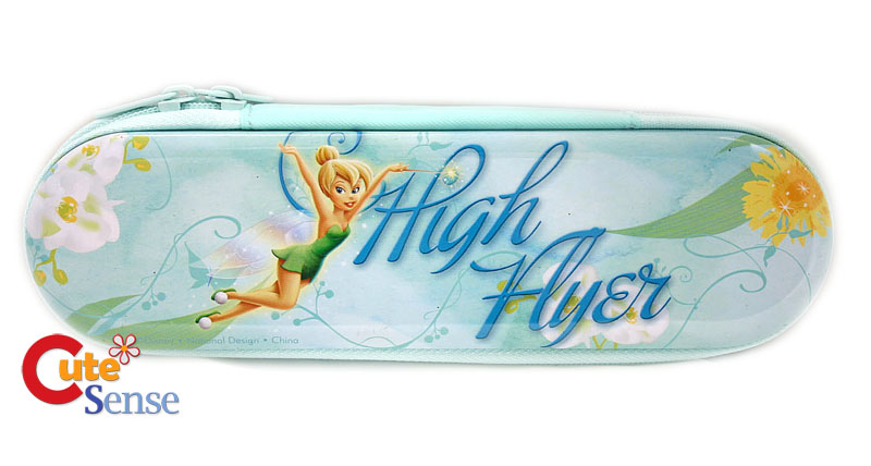 Disney TinkerBell Metal Zip Pencil Case Blue Faires  