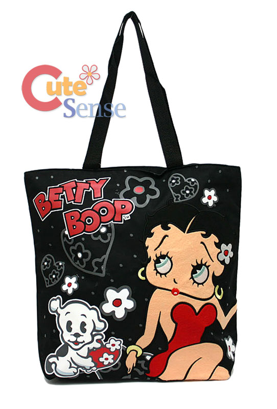 Betty Boop Tote Bag / Shoulder / Diaper Bag Flower w/Pudgy 16  