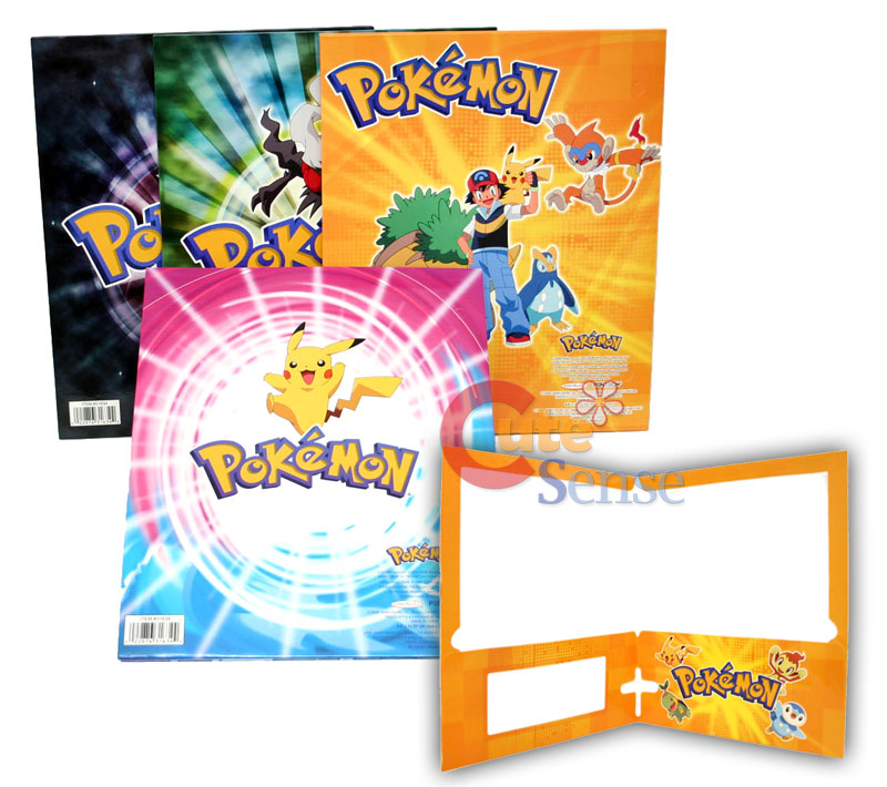 Pokemon Folder  4 File Jacket Stationary set  