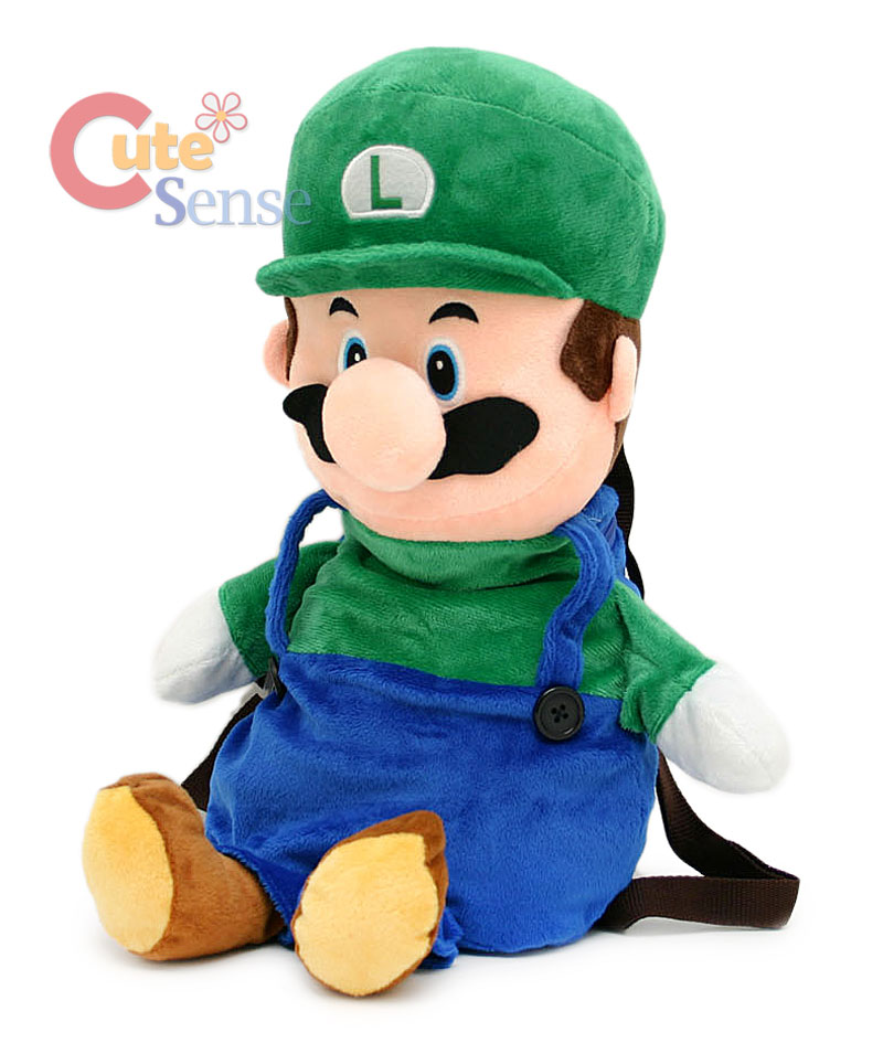 Super Mario Brothers Luigi Plush Backpack / Cosplay Bag | eBay