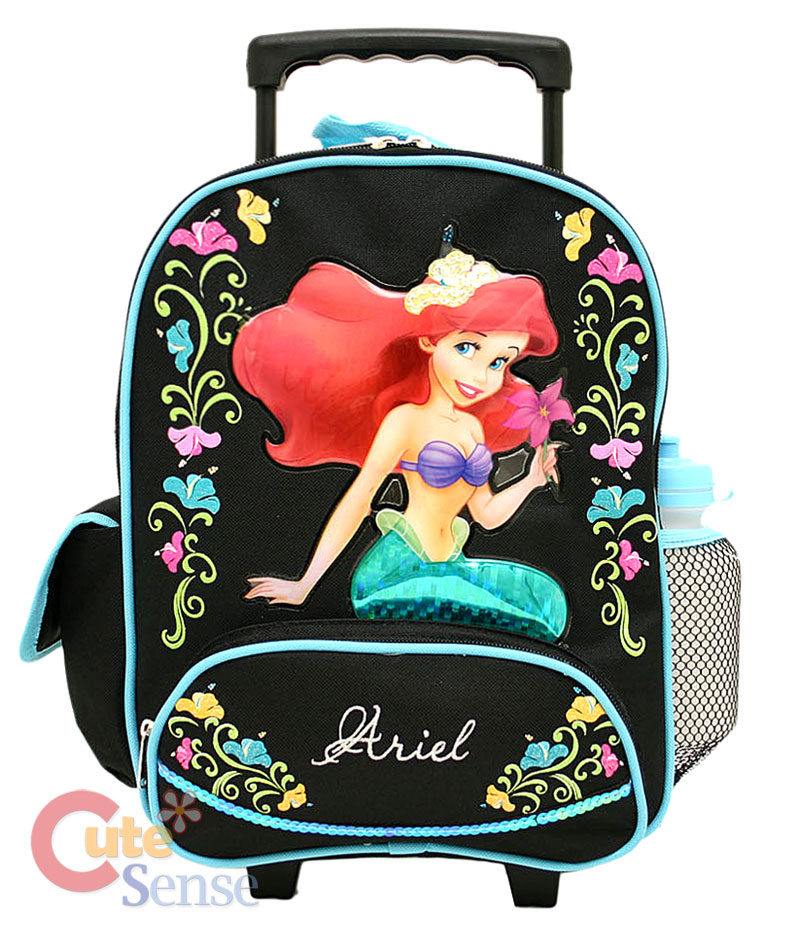 Disney Mermaid Ariel Roller Backpack-Rolling Bag-M 12